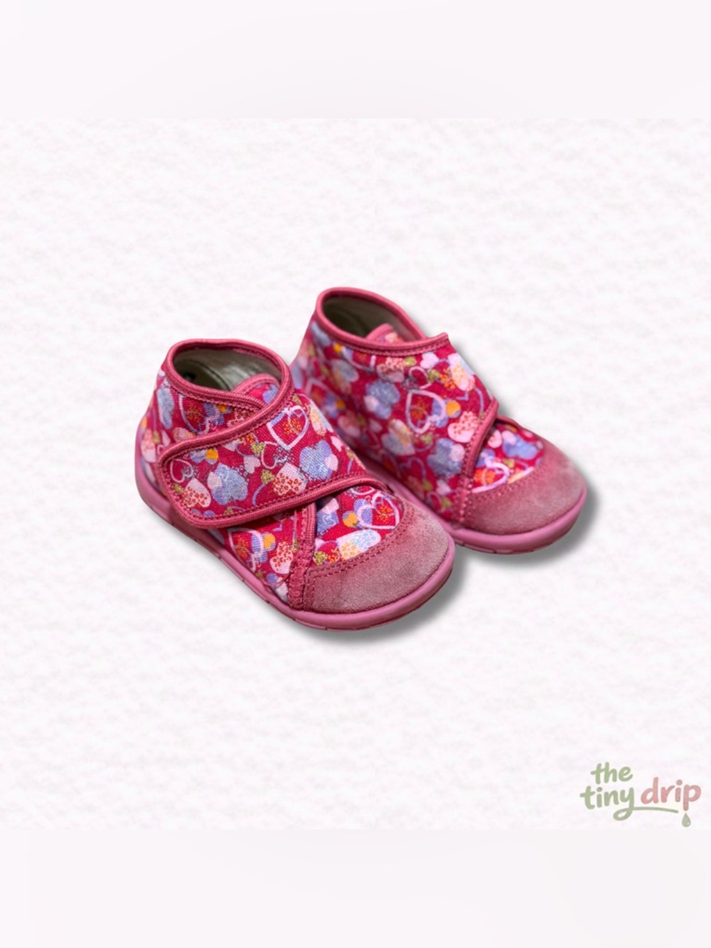 Froddo Heart-Print Classic High Top Slippers (Size 5.5)